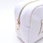 Keymay Personalized Chenille Letter Nylon Pouch Gift Bags Travel Toiletry Cosmetic Bag Bride Make up Bag