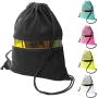Gelory Custom Logo Colorful Drawstring Promotional Large Bag  Lightweight Mesh Outdoor Backpack Bag