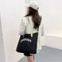 Factory Wholesale Solid Color Letter Printed Canvas Bag Casual Simple Student Handbag All-match Tote Bag