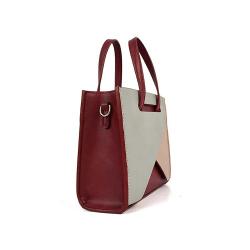 Mix Color Lady Vegan Simple Leather Crossbody Bags Fashion Acrylic Small Square Bags Women Pu Metal Logo Handbags