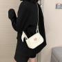 2023 New Ins Versatile One Shoulder Underarm Bag Fashionable Cross Body Small Square Bag Love Magnetic Button Small Square Bag