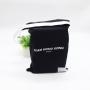 Customized Black Twill Cotton Packaging Travel Bag With Velcro Soft Cotton Twill Fabric Shoe Dust Shopping Bag For Handbag