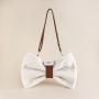 Furry Fashion Bag Custom Bow Shape Sherpa Crossbody Bag Women Shoulder Bag