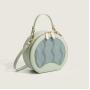 2024 Custom Embossed PU Leather Round Hand Bag For Fashion Women Ladies