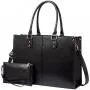 Custom hot sale office tote bag for women waterproof computer shoulder messenger bag business school PU leather laptop briefcase