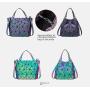 LOVEVOOK Fashion geometric folding bag custom hot sale custom Bucket bag Reflective bag geometric luminous handbag