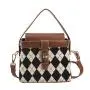2024 New diamond pattern bucket bag Europe and the United States retro single shoulder cross bag fashion casual handbags