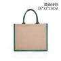 Factory Direct Sales Custom Logo Retro Color Jute Bag Waterproof and Portable Coated Linen Shopping Bag in Stock