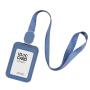 KT001 Creative PU leather ID Badge Holders Credit Card Working Bus Card Case Neck Strap Bus Access Student Card Holder