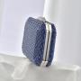 New double sided rhinestone dinner bag high-end dress diamond lady bag bridesmaid bride clutch crossbody bag wholesale