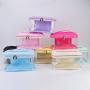 Durable Waterproof  PVC Window Portable Handle Wash Toiletry Bag Open Top Transparent Travel Cosmetic Bags Clear Toiletry Bag