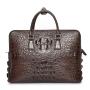 Sacoche Homme Real Crocodile Skin Leather Designer Classic Durable Laptop Business Briefcase Mens Side Messenger Shoulder Bags