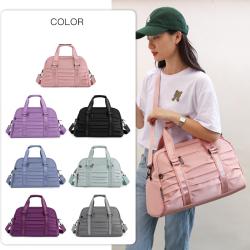 Wholesale Large Capacity Custom Logo Oxford Sports Gym Duffel Bags Lightweight Sport Travel Bag with Shoes Compartment