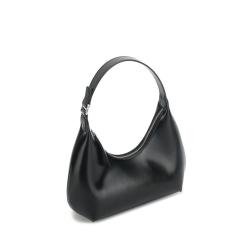 2024 Spring New Genuine Leather Moon Women's Bag Solid Color carteras para mujer 	 sac a main