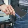 High Quality Leather Automatic Pop Up Wallet RFID Pop Up Wallet Metal Credit Card Holder Slim Credit Card Holder