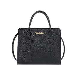 2024 Ladies Litchi Pattern Handbag Fashionable Single Handle Portable Handbag for Women Wholesale Small Foreign Trade Bags