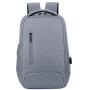 Custom Logo Factory Business Simple Large Capacity USB Laptop Bag Zipper Oxford Waterproof Softback Laptop Travel Backpack