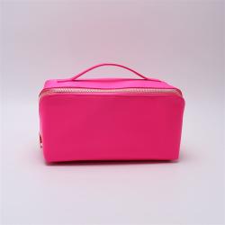 Keymay High Quality Large Capacity Waterproof Nylon Cosmetic Storage Organizer Zipper Makeup Bag Portable Travel Cosmetic Bag