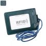 Hot sale RFID genuine leather clip for man and women ID card holders with hanging leather card holders wallets holder
