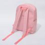 Stock No MOQ Pink Nylon 15" Fashion Book bag Daypack with Pockets Zipper Primary Junior High University school bags for girls
