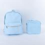 Keymay RTS Back to School Personalized Chenille Varsity Letter Patch Lunch Box Book Bag Set School Bags Girls Nylon Backpacks