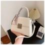 Pu Leather Wholesale Women Handbags Pure Color Designer Shoulder Bags Silk Scarf Quality Handbags