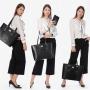 Lovevook 2022 15.6inch 2pcs Large Laptop Purse for Women Cute Computer Handbags Ladies Laptop Tote Bags