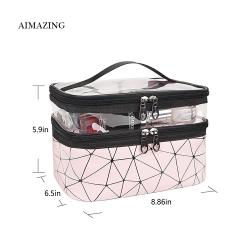 Printing Clear Pvc Pouch Zip Lock Frosted Pvc Zipper Pouch Plastic Makeup Pouch Toiletry Beauty Wash Kit Bags For Cosmetics Kits