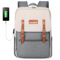 LOVEVOOK School bag 15.6 Inch Travel Backpack for Girls Boy Fashion Laptop Bag Work Bag Nurse Teacher College Backpack with USB