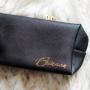 The New Customized Solid Makeup Clutch PU Leather Birthday Gift Waterproof Travel Cosmetics Bag With Double Zipper 2024