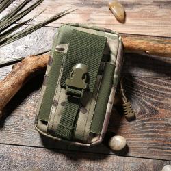 ZR747 New Outdoor Waist Bag Belt Sports Men Shoulder Crossbody Bag Riding Waistpack Canvas Waterproof Chest Phone Bag Travel War