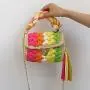 Hot selling wholesale ladies bags satchel designer purses unique cloth tassel handmade shoulder weave bag handbag pochette femme