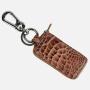 Custom Hand Made  Luxury Genuine Crocodile Skin Leather Mini Slim Mens Women Key Holder Leather Car Key Holder Wallet Case