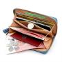 ZR161 Korean Version of Women's Long Purse with Mobile Phone Bag Wallet Women's Long Tassel Zipper Handbag