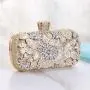 Exquisite rhinestone flower clutch bags bridal bag party crossbody handbag formal occasion evening bags for woman