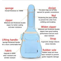 SN054 New Arrival Instrument Bags & Cases High Quality Waterproof Guitar Bag New Style Musical Instrument Guitar Bag
