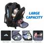 LOVEVOOK Large Wheeled Backpacks Business Carry on Luggage with 2 Wheels 17 inch Roller Travel Laptop Backpack for Women Men