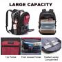 custom hot Women Men School College 17  Inch Computer Business Backpack Waterproof Anti Theft Work Backpack Travel Laptop Bag