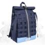 CHANGRONG Custom recycled polyester Roll top laptop backpack for school