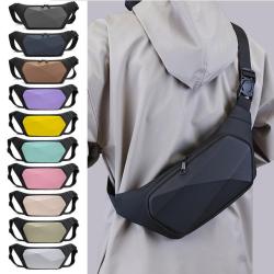 Men's hard shell single shoulder anti splash diagonal chest bag