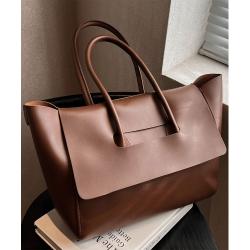 Custom Premium Women New Trendy Oversized Leather Handbag Large Capacity Designer Tote Bags