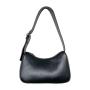 Japanese women's new fashion design handbag simple solid color shoulder bag PU rectangular temperament armpit bag