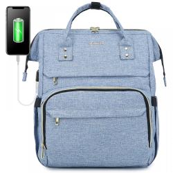 Fashion LOVEVOOK women Men Travel Backpacks 14/15.6/17 Inch Business rucksack Bag USB Port College School Laptop bags