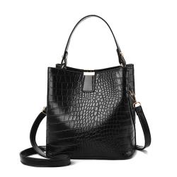 2024 Bags for women Spring-Summer Fashionable Ladies' Bucket Bag Stone Pattern Portable Messenger with Single Shoulder Strap
