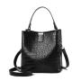 2024 Bags for women Spring-Summer Fashionable Ladies' Bucket Bag Stone Pattern Portable Messenger with Single Shoulder Strap
