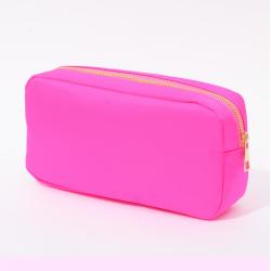 Stock S M L XL Size DIY Patches Logo Personalized Portable Cosmetic Bag Travel Toiletry Bag Gift Makeup Bag Organizer