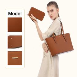 LOVEVOOK  Fashion Tote Purse Shoulder Bag Handbags with Matching Wallets Set 2 Pcs Wallet handbags women purses