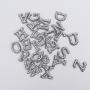 Keymay RTS Lightweight Personalized Varsity Self Adhesive Embroidered Letter Patch Sticker Patch Rhinestone Pearl Letter Patches