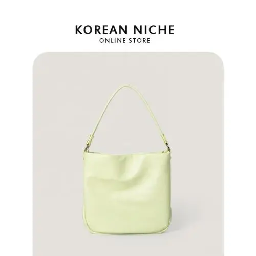 New Single Shoulder Bag for Women's Small and High end High Capacity Handbag PU Soft Leather Simple Tote Bag