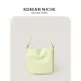 New Single Shoulder Bag for Women's Small and High end High Capacity Handbag PU Soft Leather Simple Tote Bag